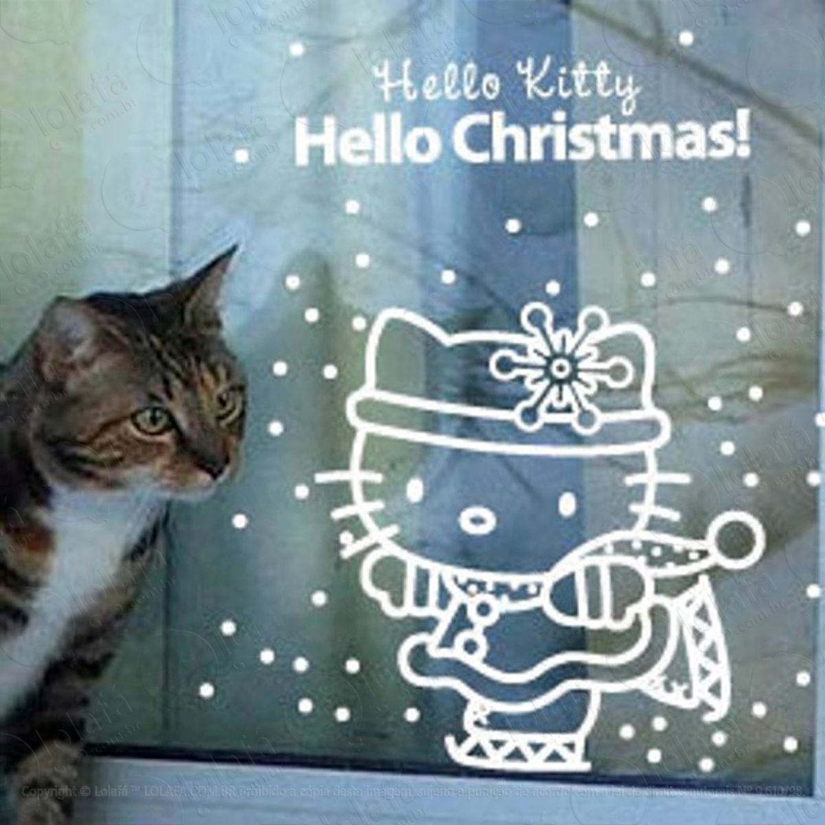 hello kitty adesivos de natal mod:151