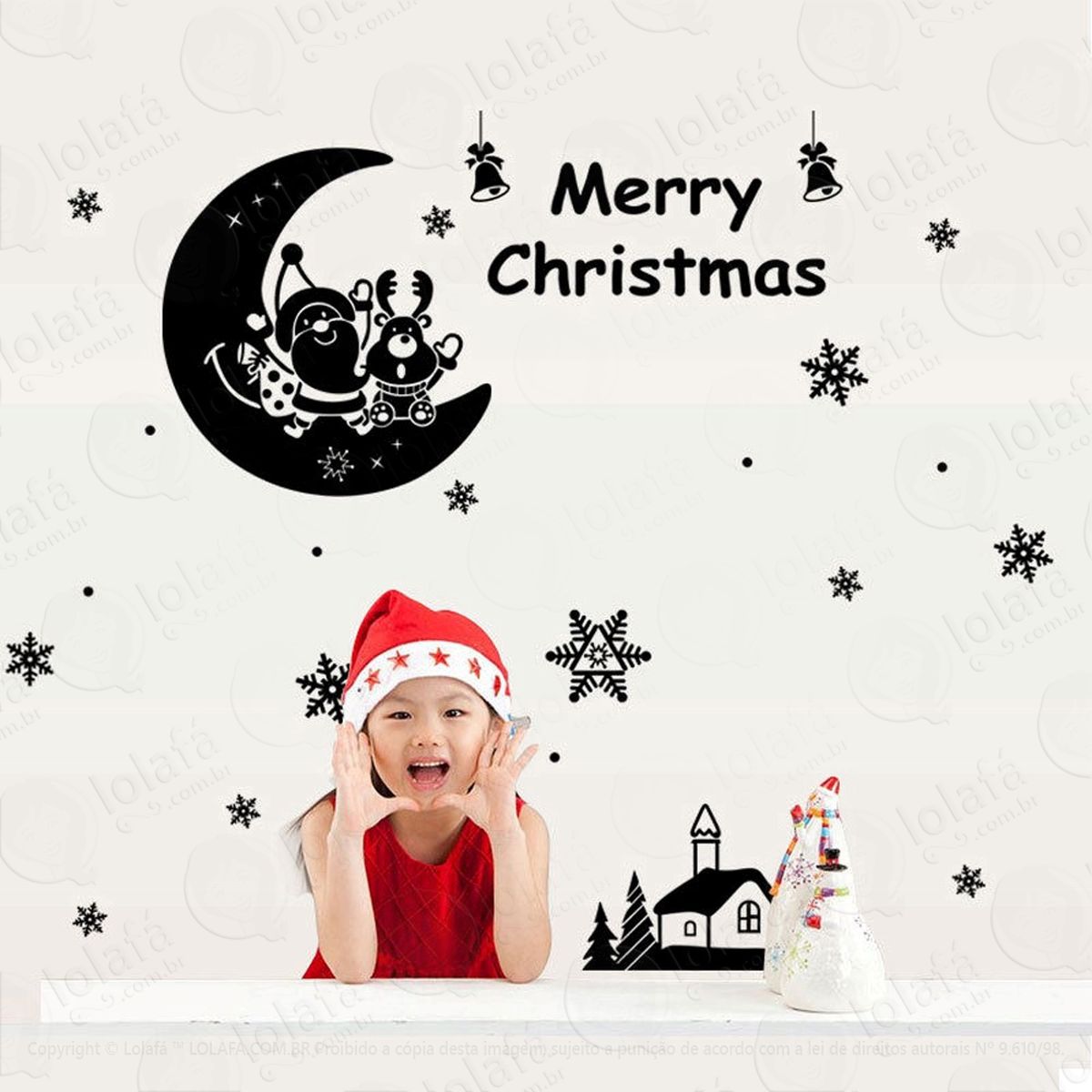 merry christmas adesivos de natal mod:154
