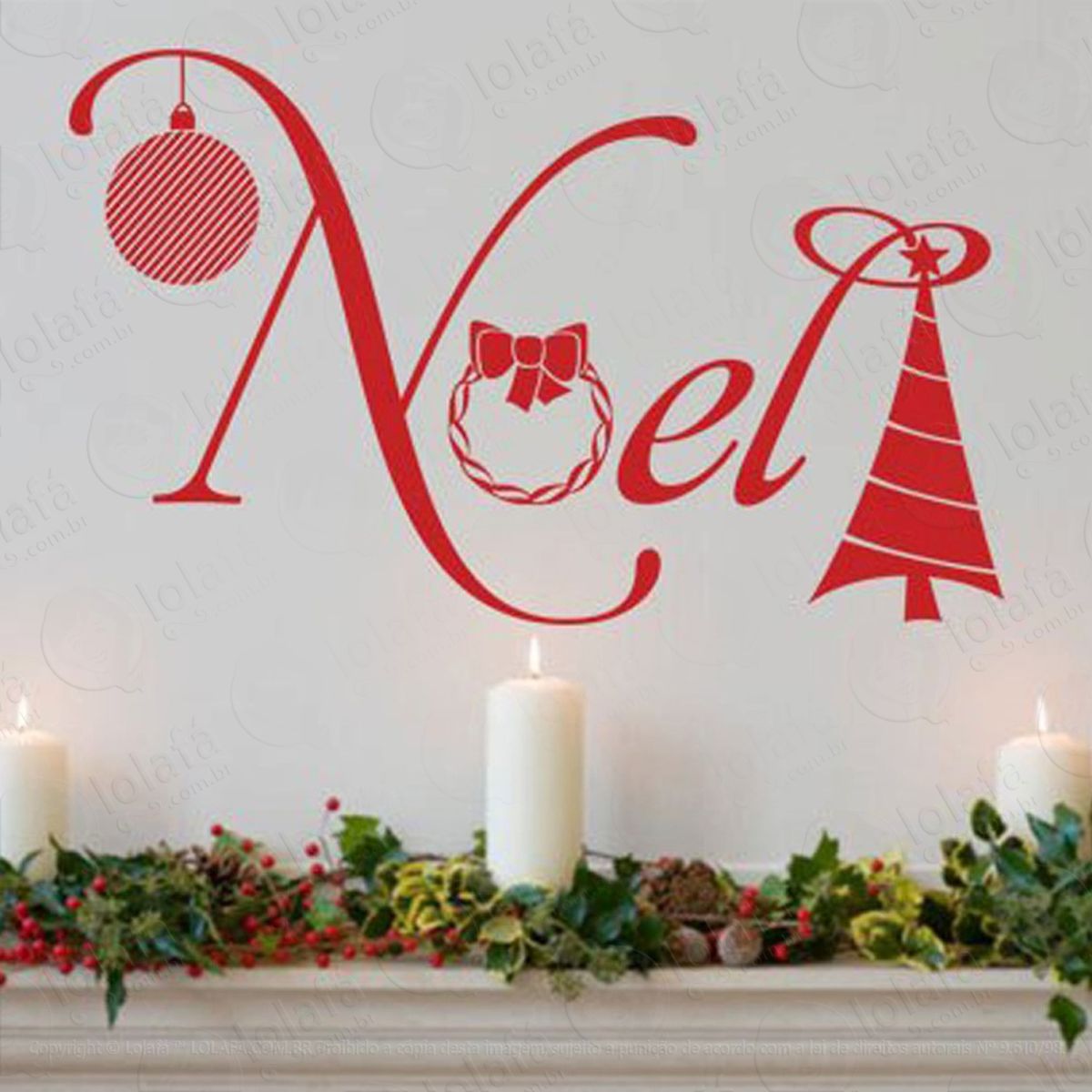 noel decorativo adesivos de natal mod:165