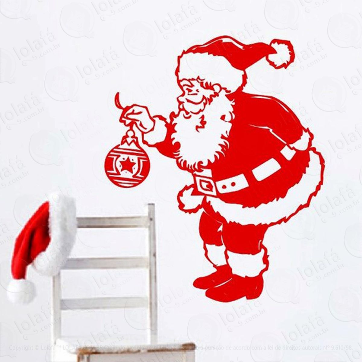 noel clássico adesivos de natal mod:175