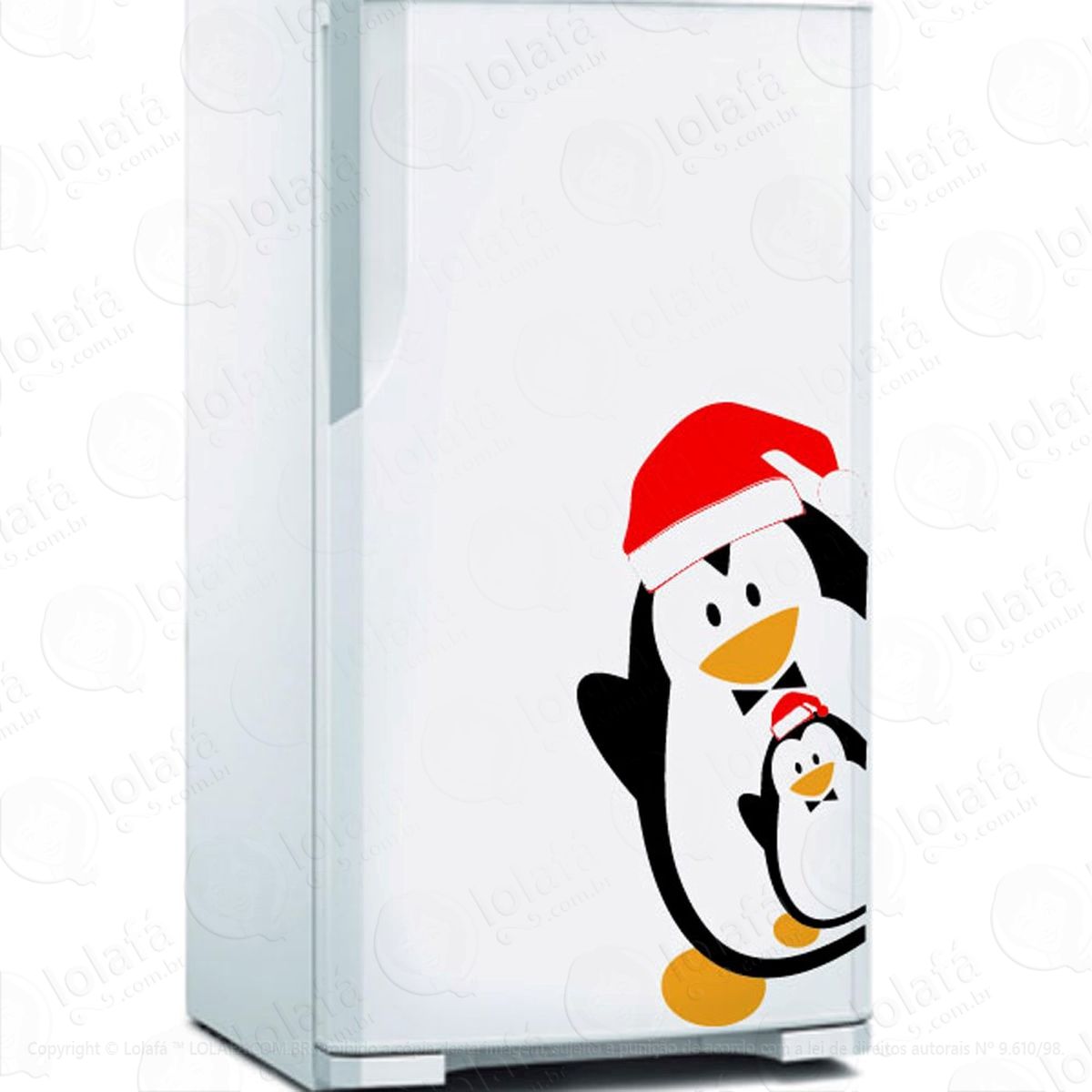 papai pinguim adesivos de natal mod:186