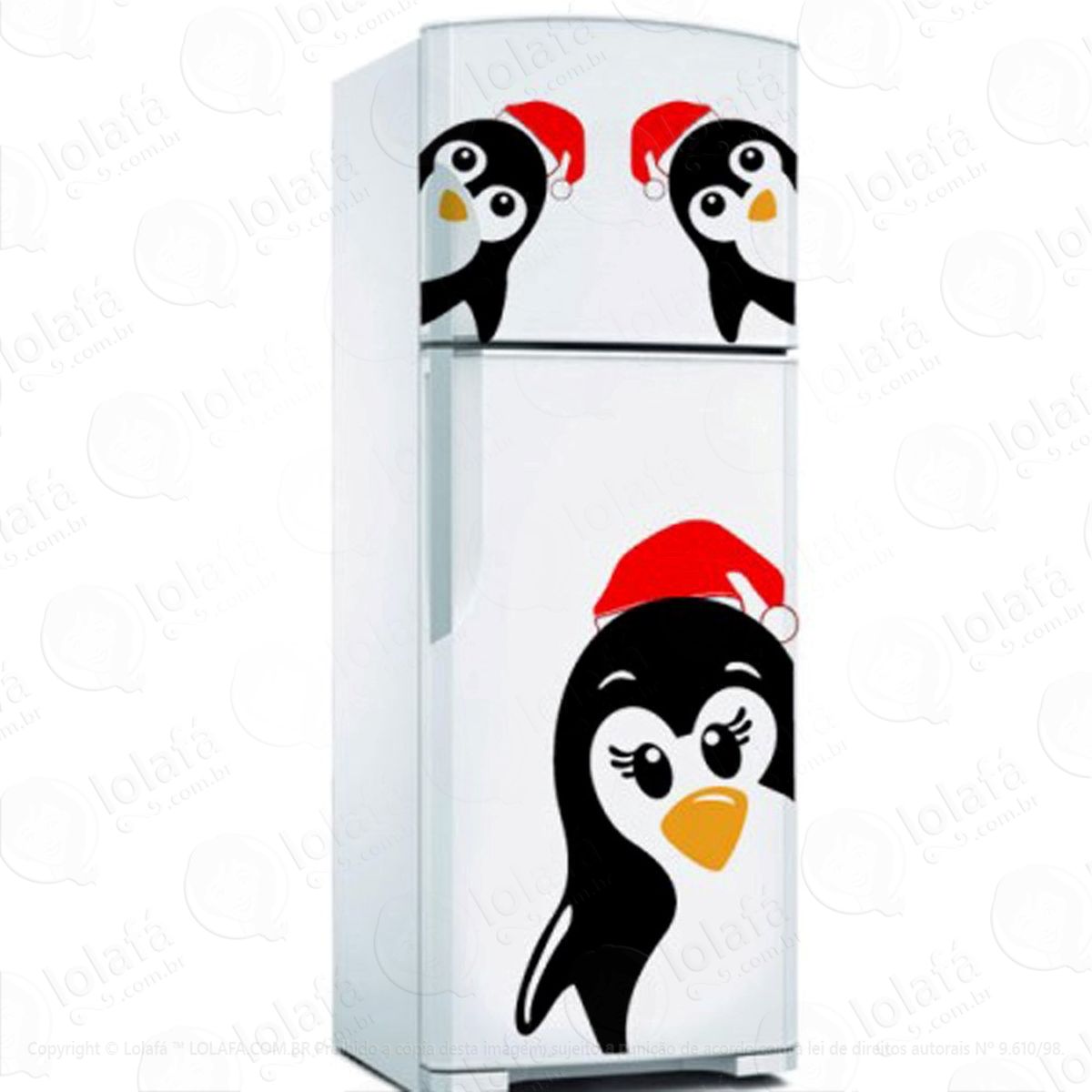 pinguins adesivos de natal mod:190