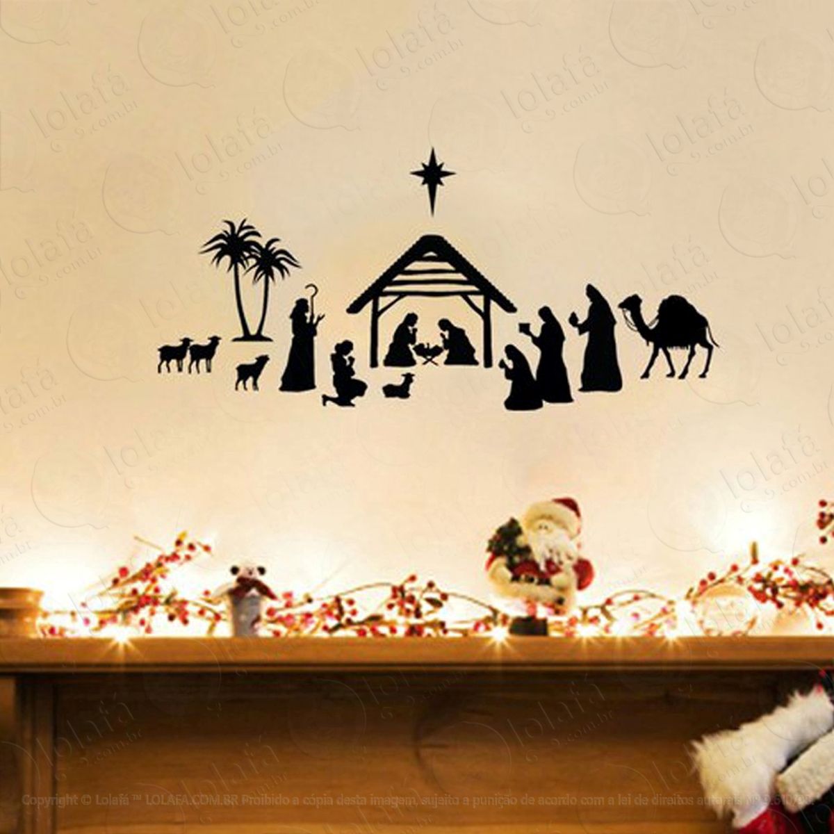 presépio completo adesivos de natal mod:200