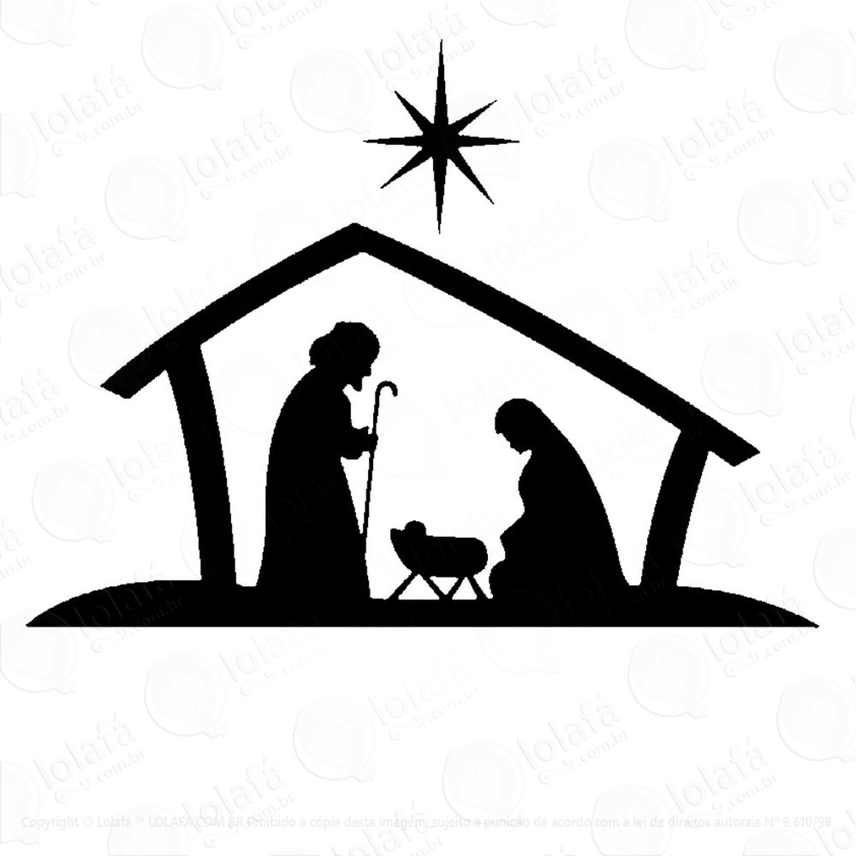 presépio adesivos de natal mod:201