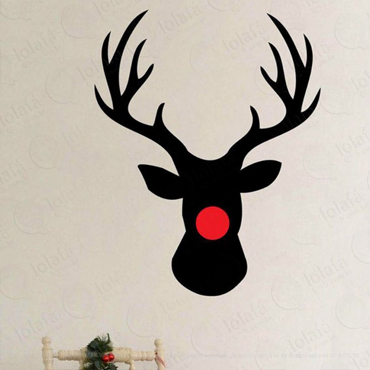 rudolph a rena adesivos de natal mod:237