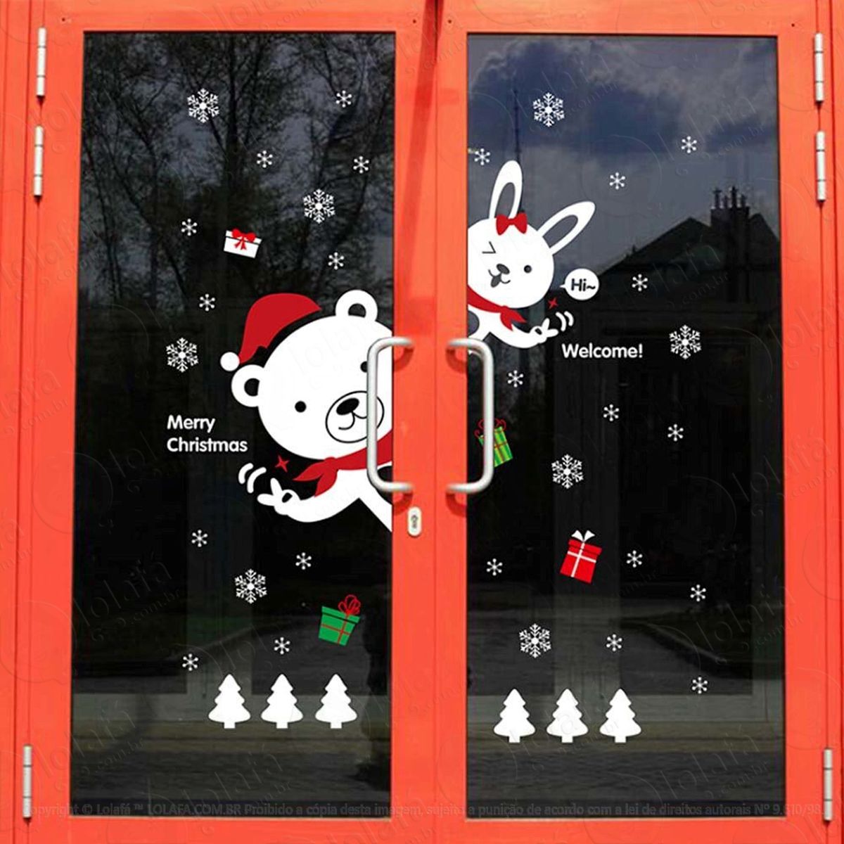 seja bem-vindo adesivos de natal mod:242