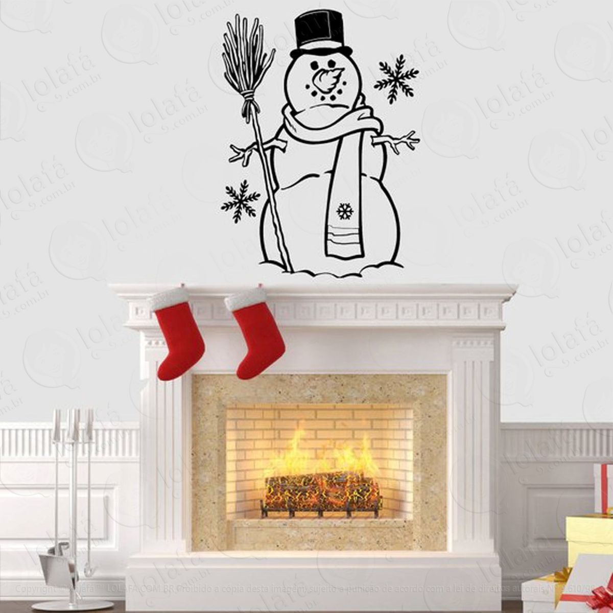 snowman adesivos de natal mod:248