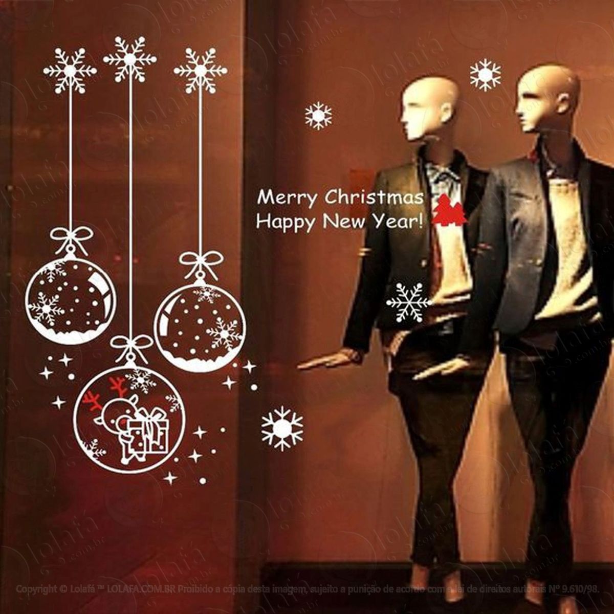 bolas adesivos de natal mod:270