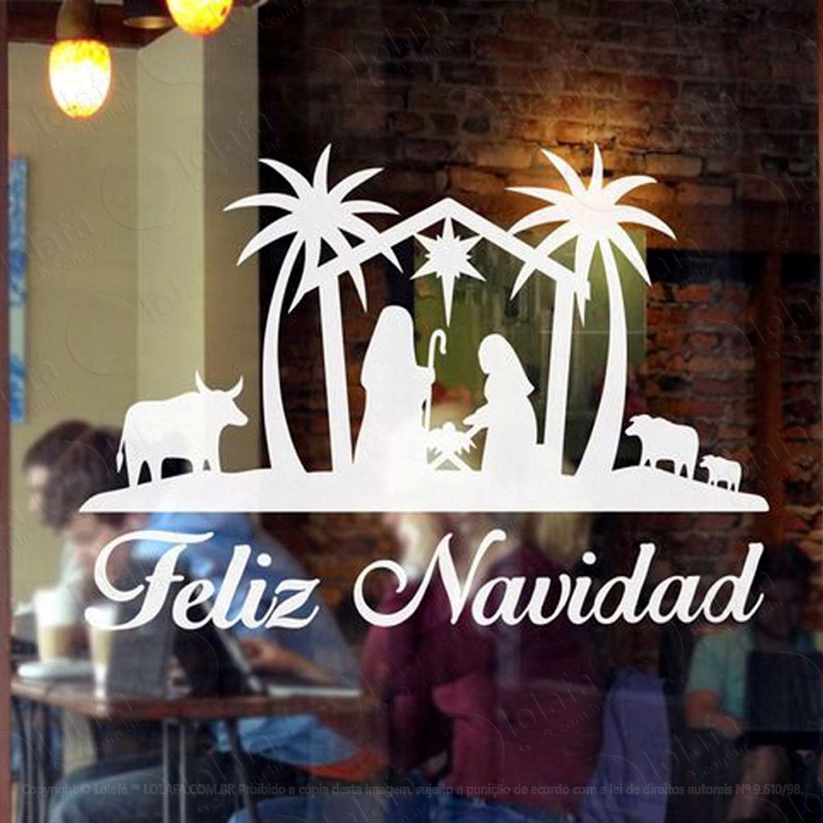 feliz navidad adesivos de natal mod:289