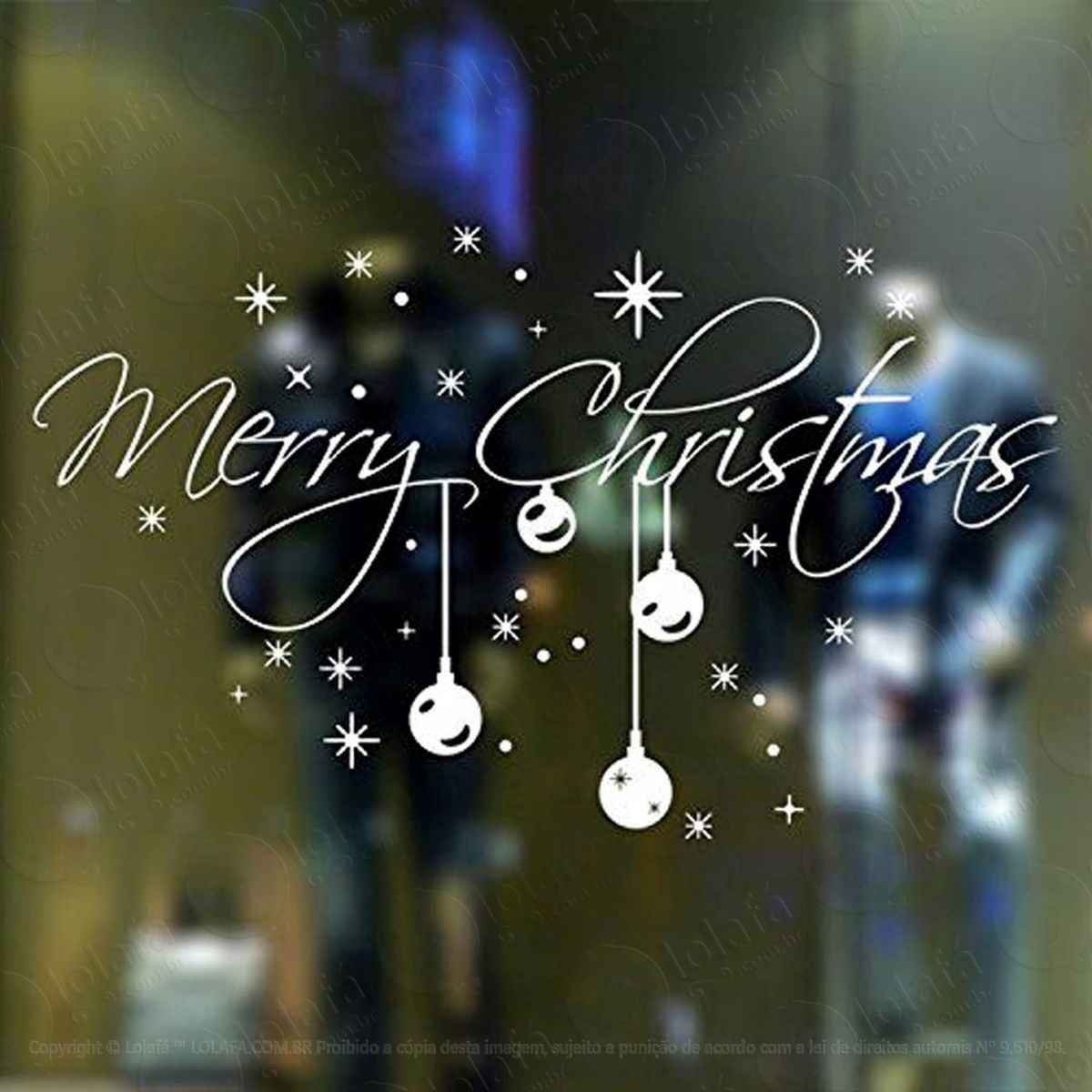 merry christmas adesivos de natal mod:295