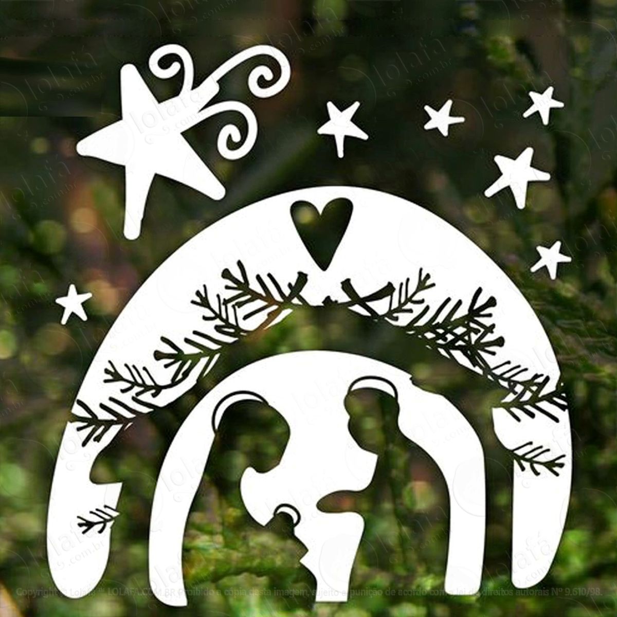 presépio estilizado adesivos de natal mod:301