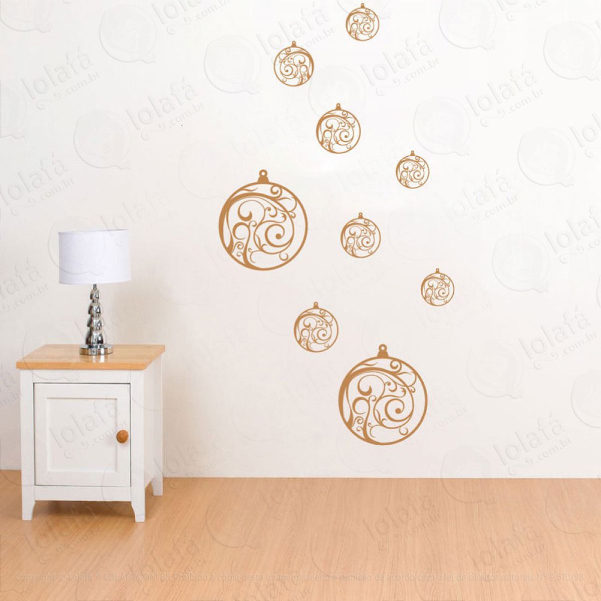 bolas adesivos de natal mod:314