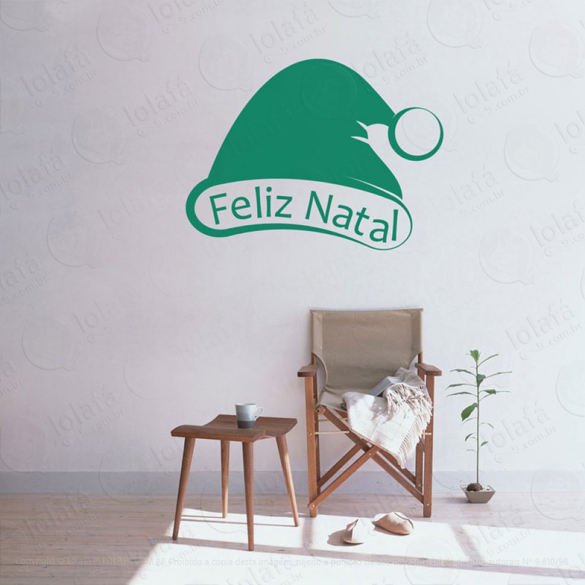 gorro papai noel adesivos de natal mod:321