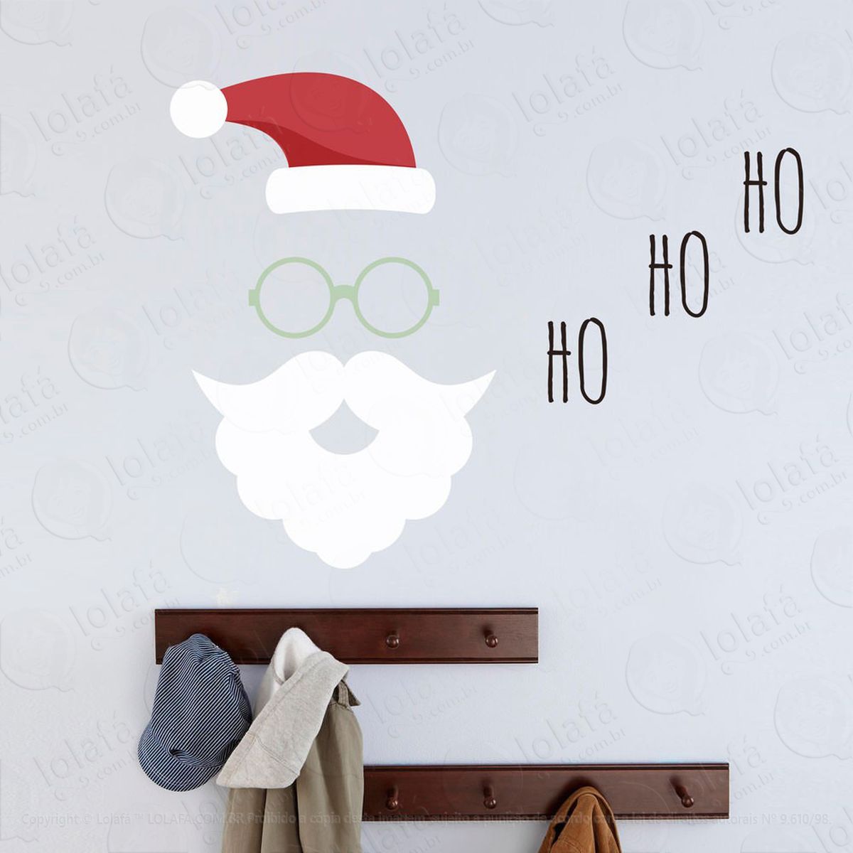 papai noel adesivos de natal mod:323