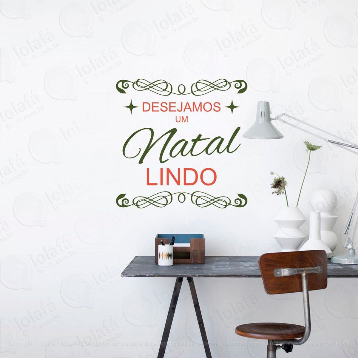 frase lindo natal adesivos de natal mod:327