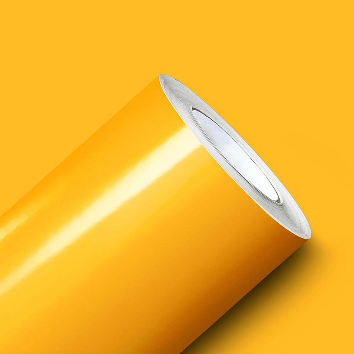 Adesivo Vinil Amarelo para Envelopamento de Geladeira, Móveis e Automotivo Mod:1