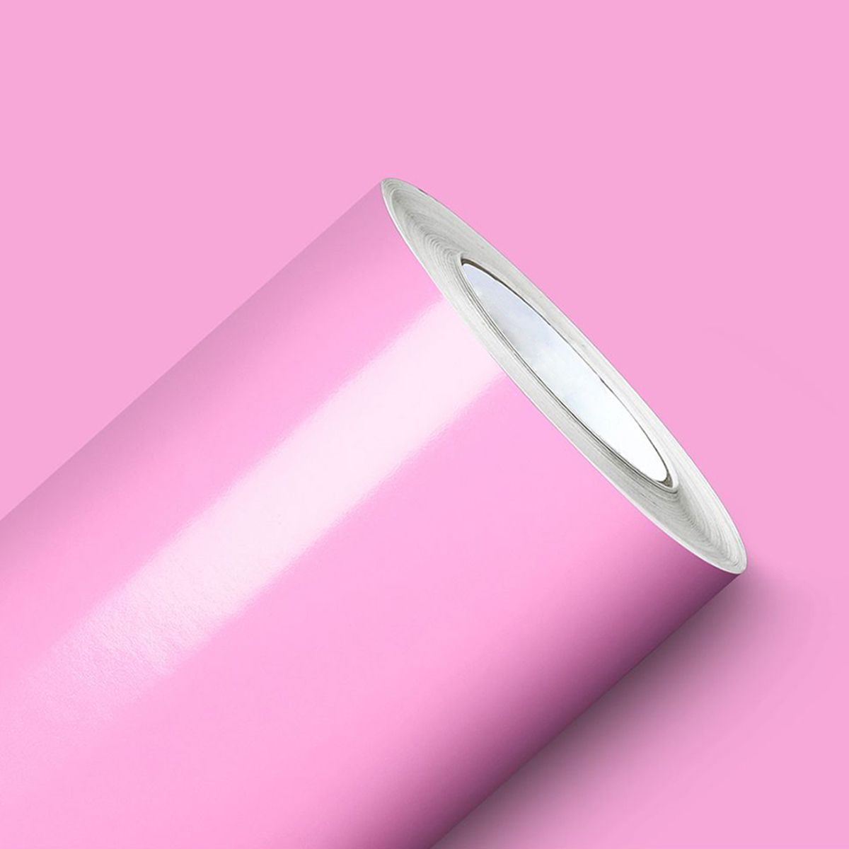 Adesivo Vinil Rosa Claro para Envelopamento de Geladeira, Móveis e Automotivo Mod:15