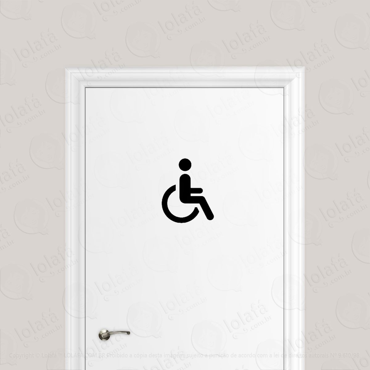 adesivo para porta cadeirante deficiente físico mod:179