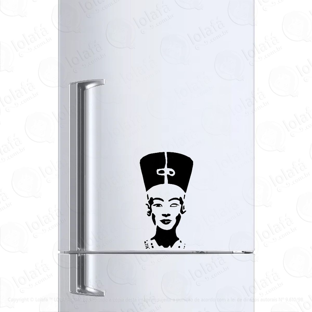 adesivo para geladeira nefertiti estátua mod:187