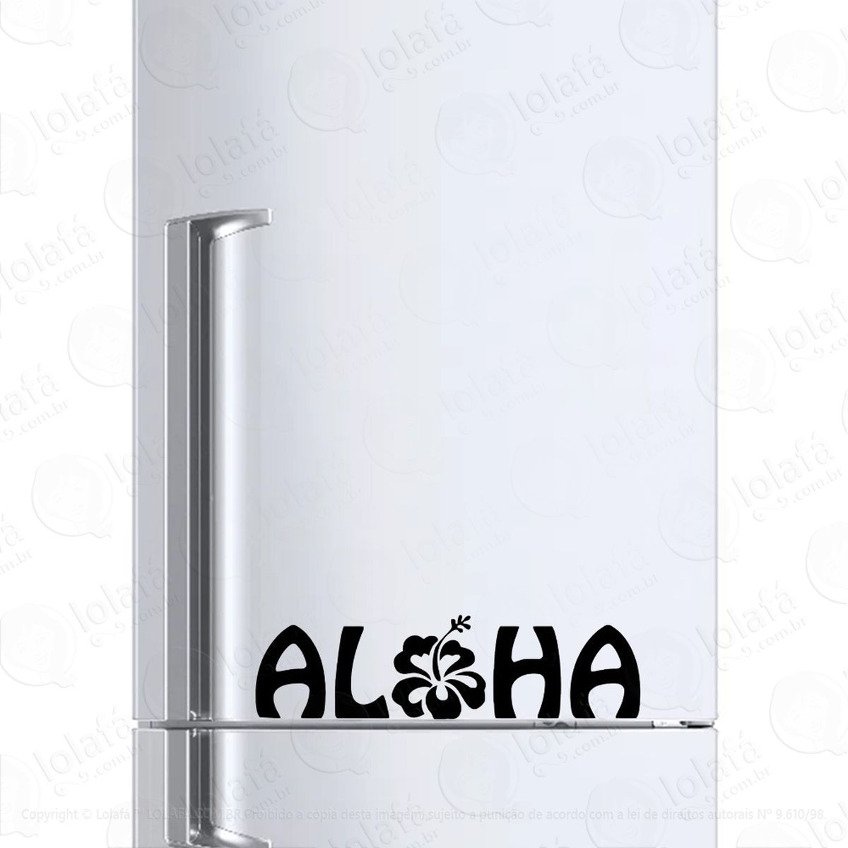 adesivo para geladeira aloha havai hawaii mod:193