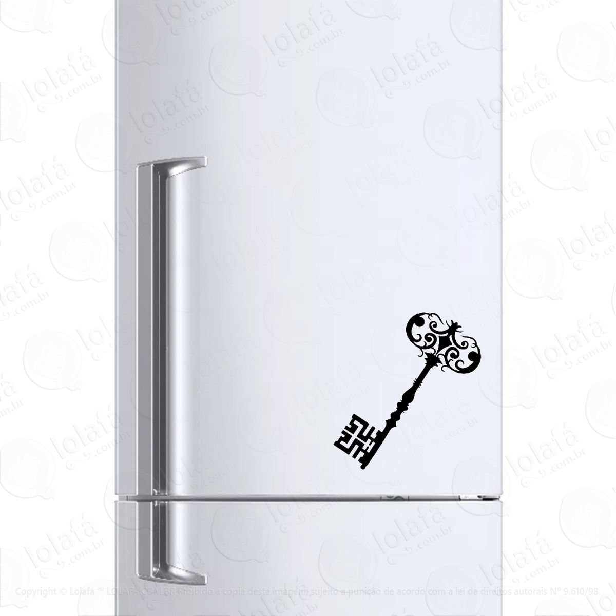 adesivo para geladeira chave mestra skeleton key mod:237