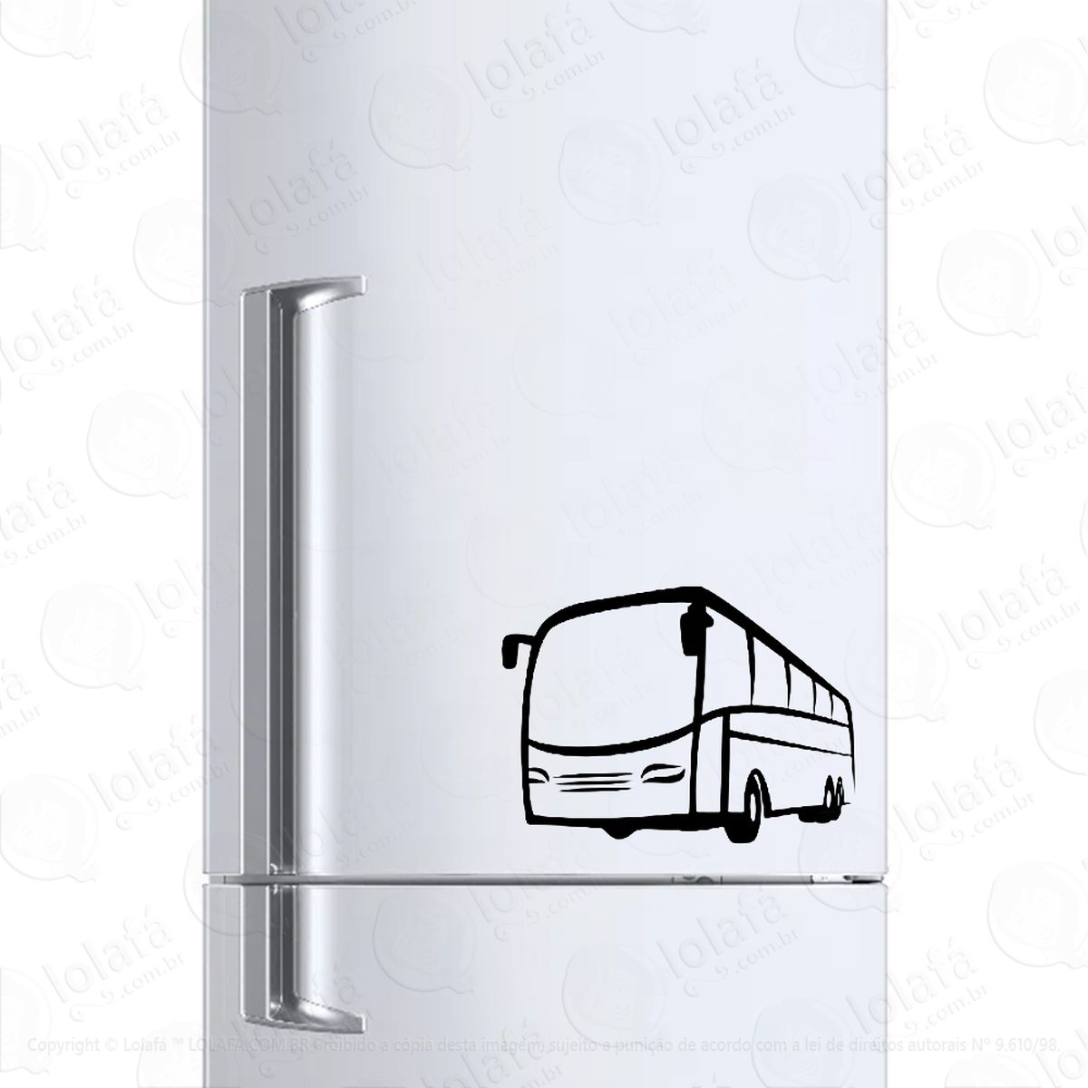 adesivo para geladeira Ônibus busão mod:254