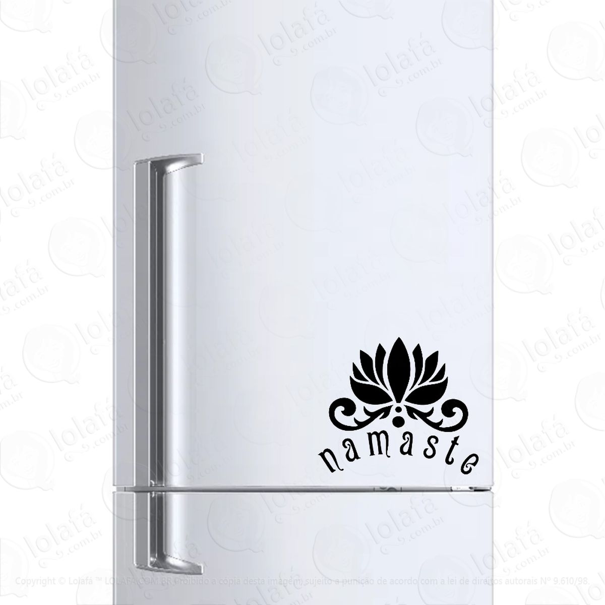 Adesivo Para Geladeira Namaste Budismo Induismo Mod:321