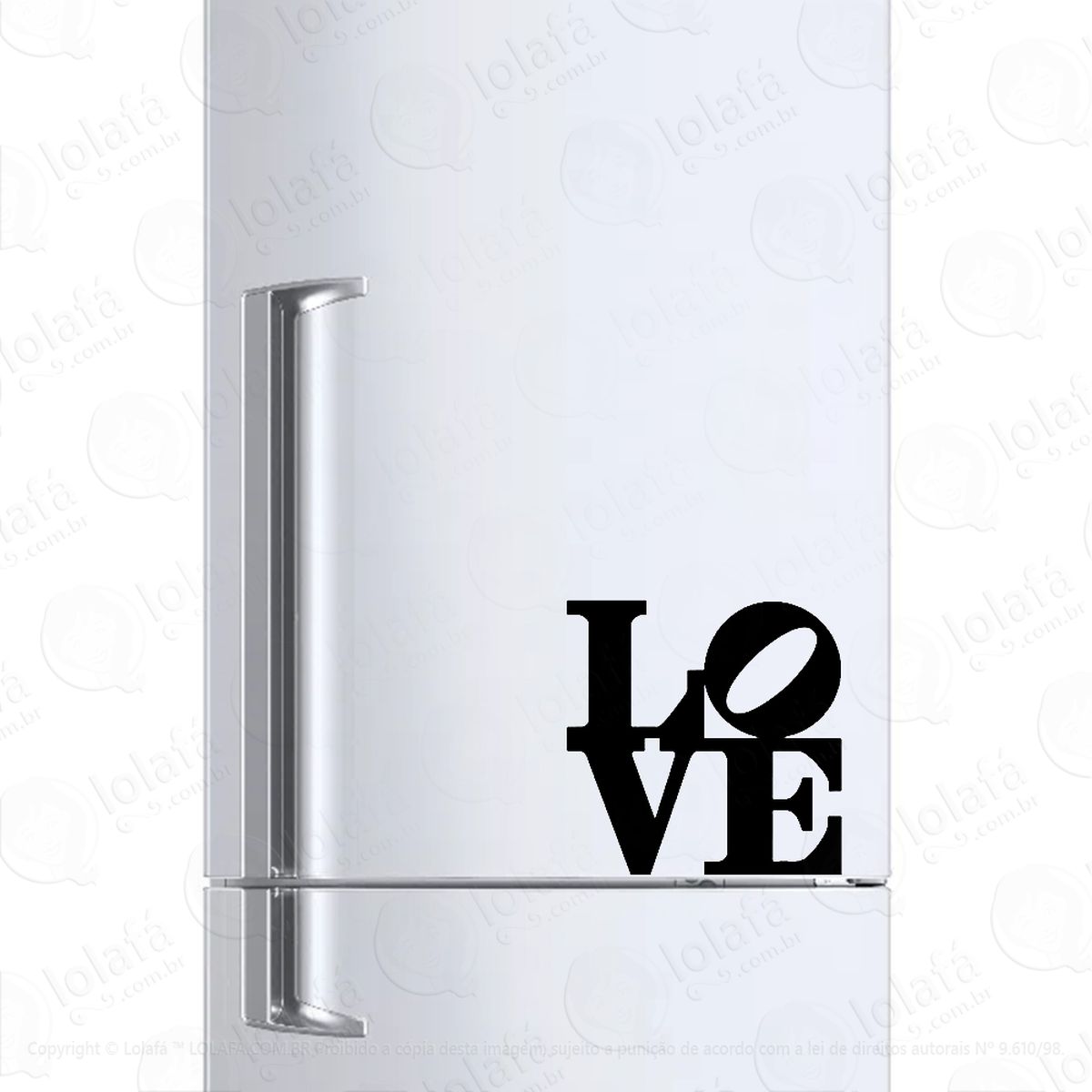 adesivo geladeira frigobar cervejeira love amor decoração mod:535