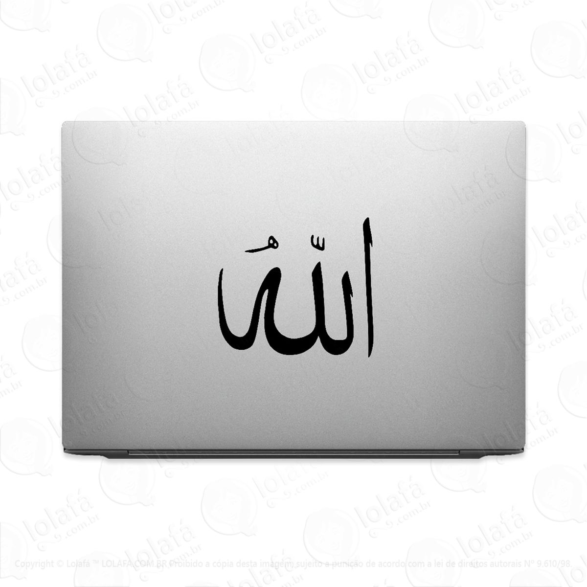 adesivo tablet notebook pc simbolo islamismo allah mod:1958