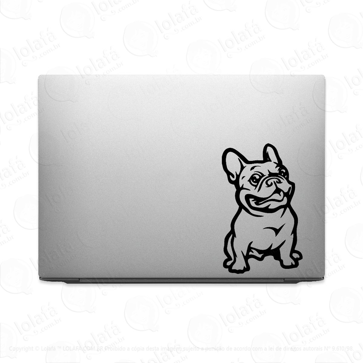 adesivo tablet notebook pc cachorro buldogue francês mod:2001