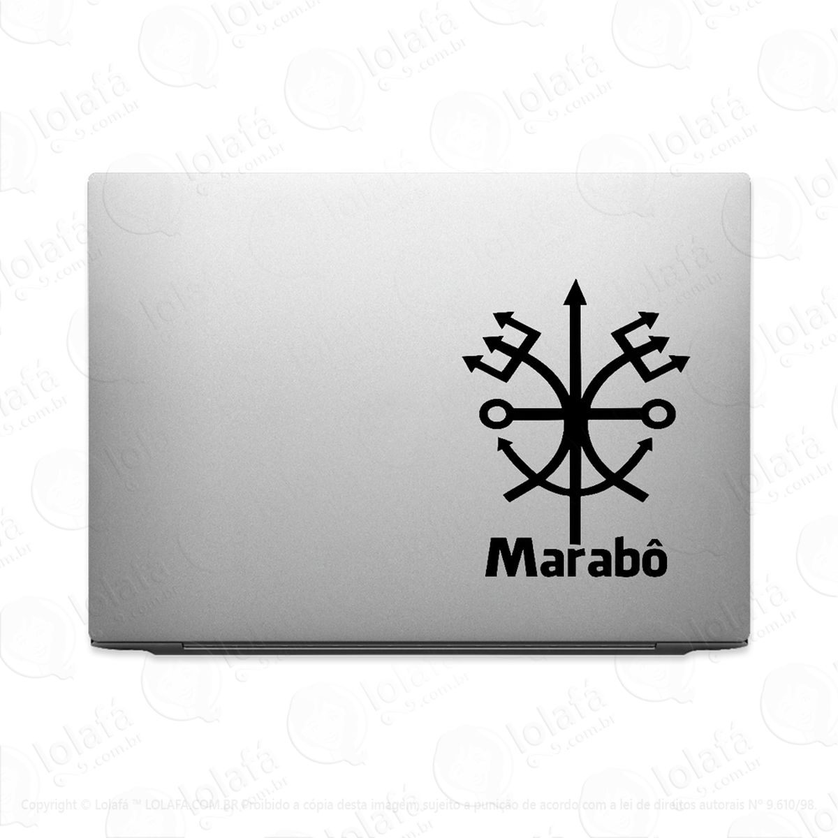 adesivo para notebook marabô umbanda mod:2003