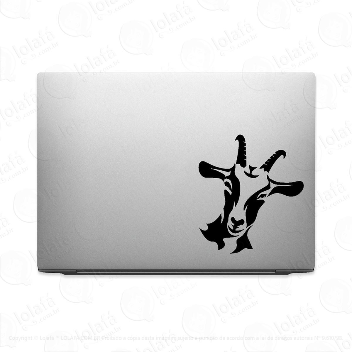 adesivo tablet notebook cabra bode macbook mod:2012