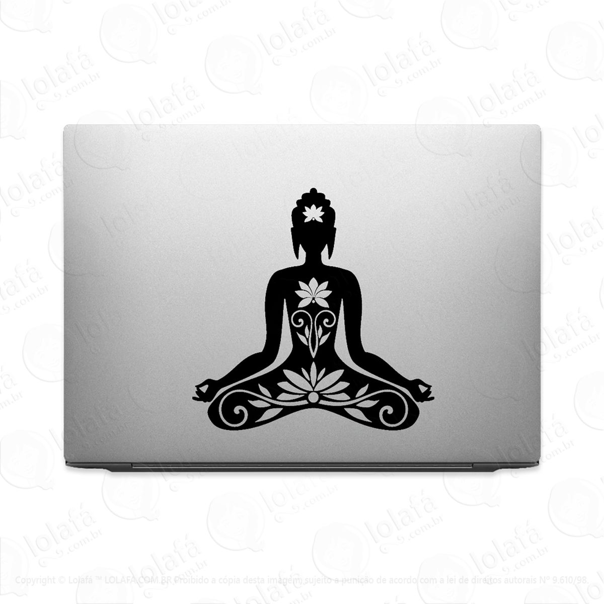 adesivo para notebook mantra meditação yoga zen buda macbook mod:2039