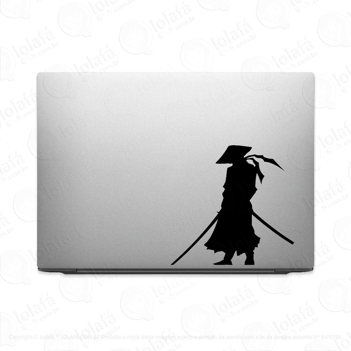 adesivo tablet notebook pc samurai guerreiro armado mod:2051
