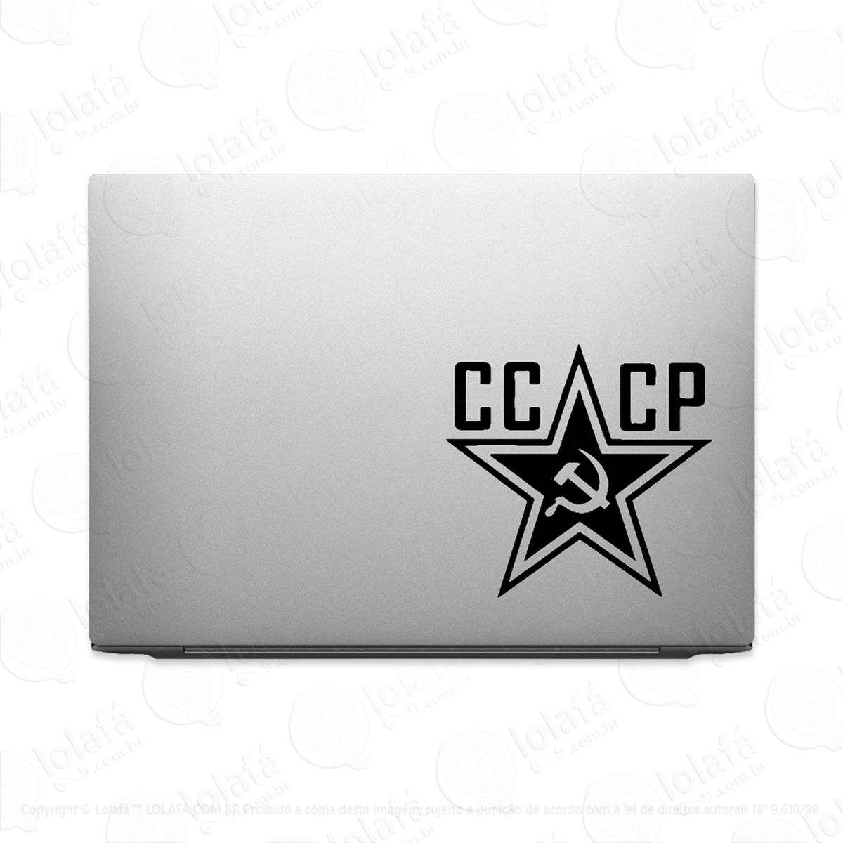 adesivo tablet notebook pc símbolo cccp união soviética mod:2063
