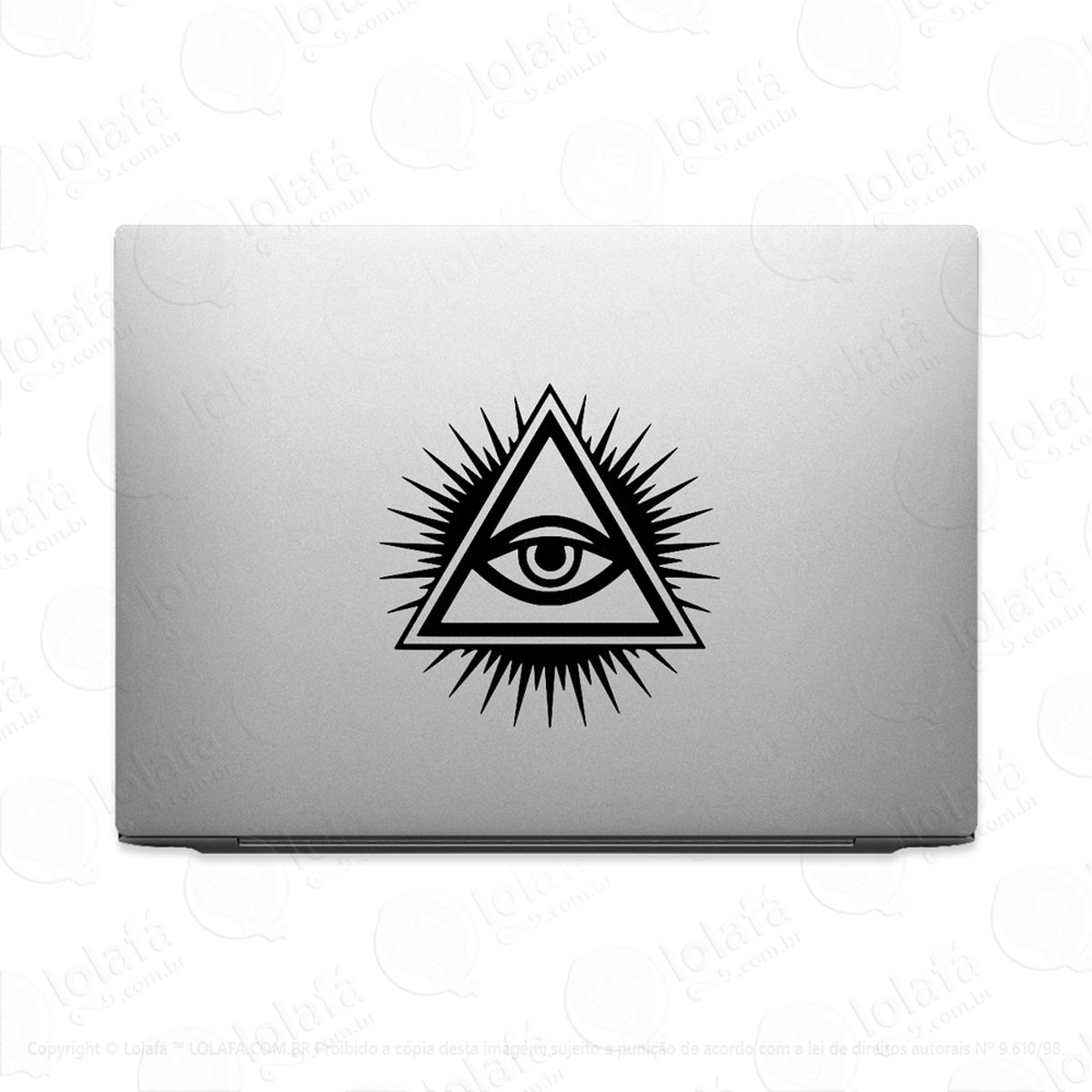 adesivo tablet notebook pc olho da providência illuminati mod:2298