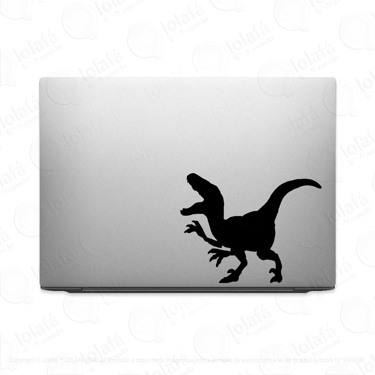 adesivo tablet notebook pc dinossauro velociraptor mod:2341