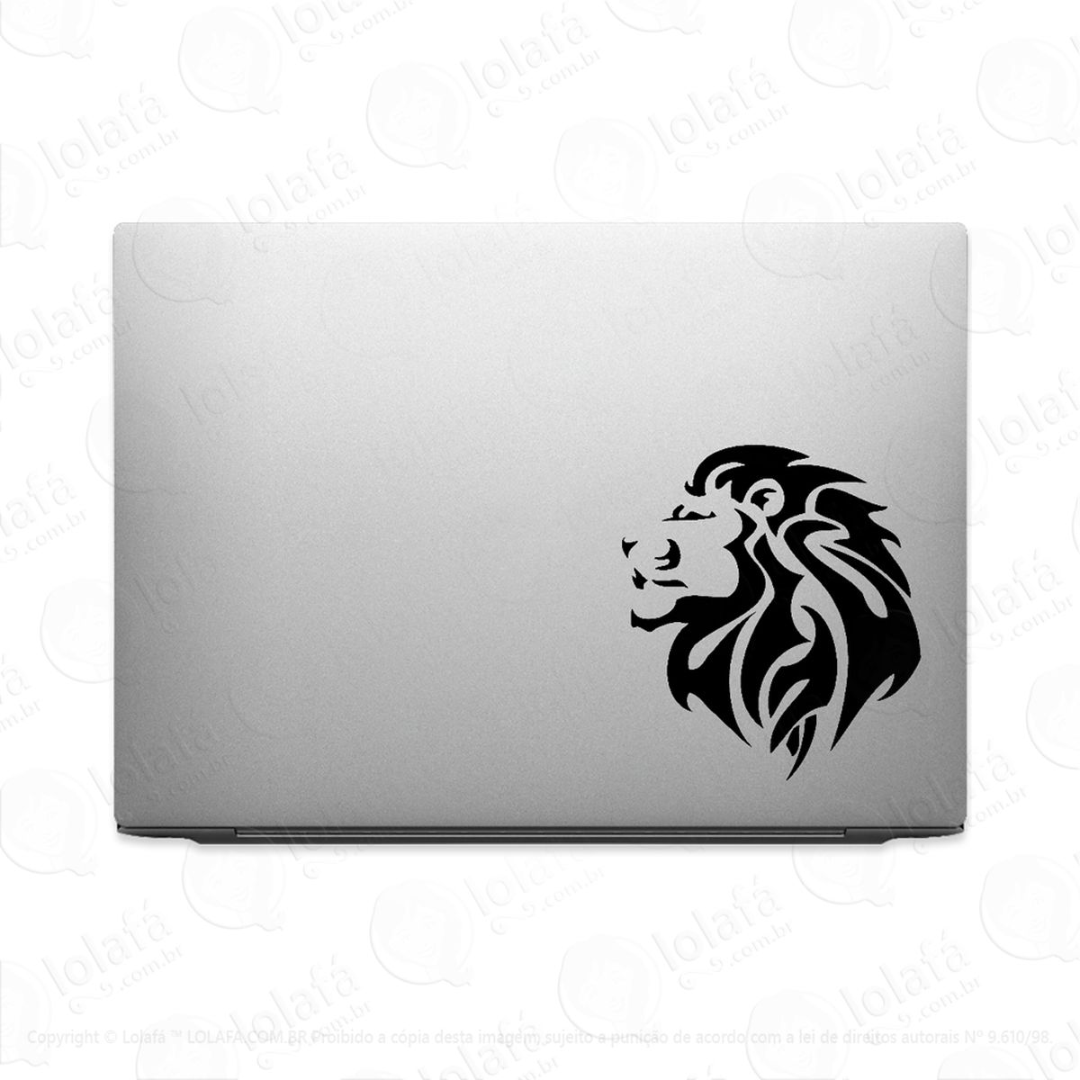 adesivo tablet notebook leão rei estilizado macbook mod:2588