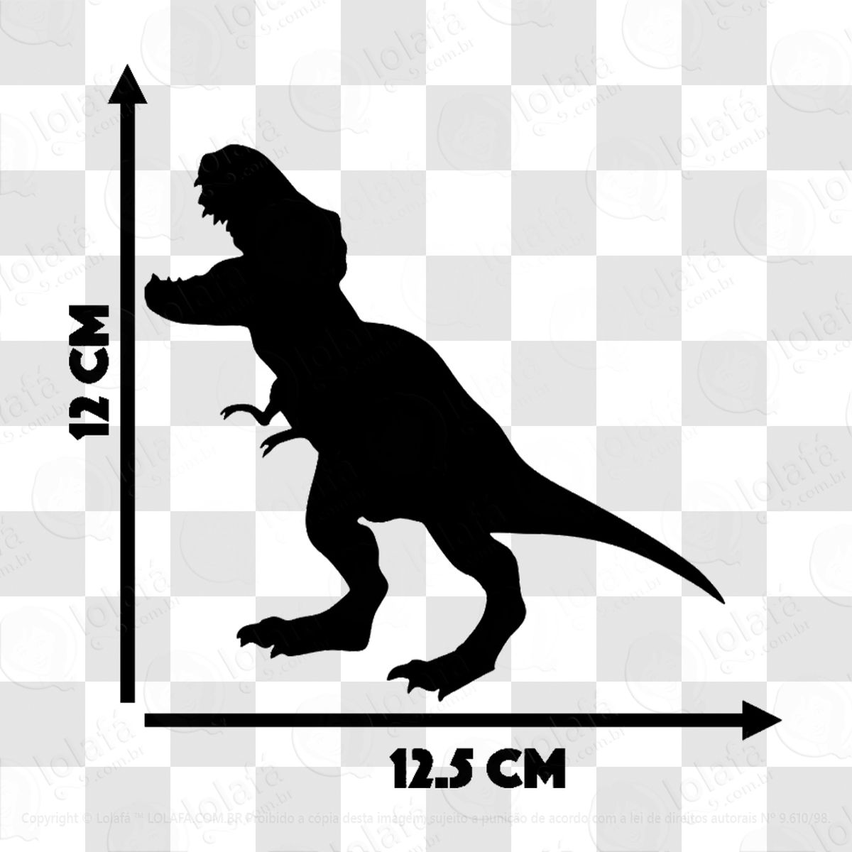 Adesivo de lousa para parede Dinossauro Rex 2