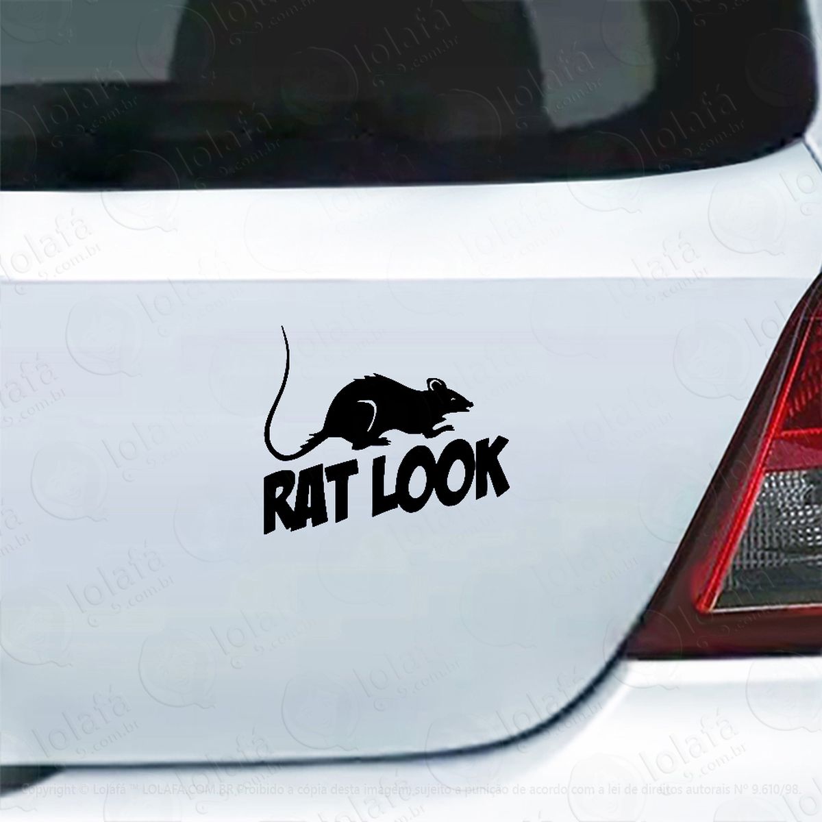 adesivo de carro rat look carro antigo mod:5358