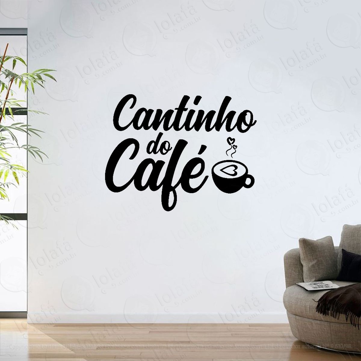adesivo parede decorativo cantinho do café mod:6215