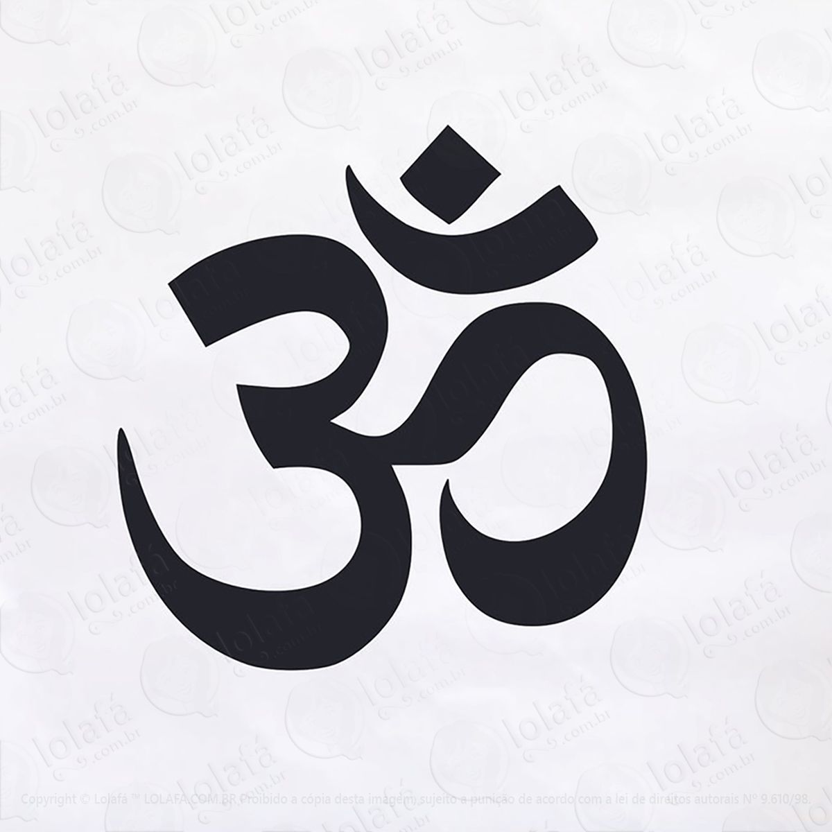 adesivo om simbolo hindu 58x60cm mod:35