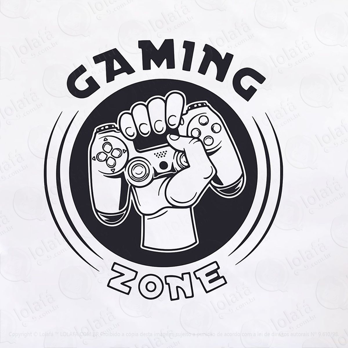 adesivo game zone gamer 58x64cm mod:120