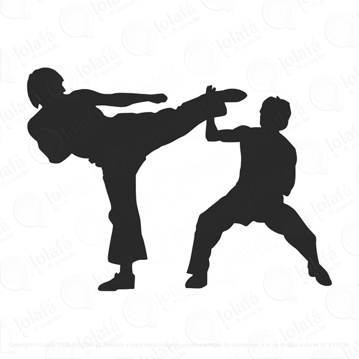 adesivo artes marciais esporte luta 58x42cm mod:158