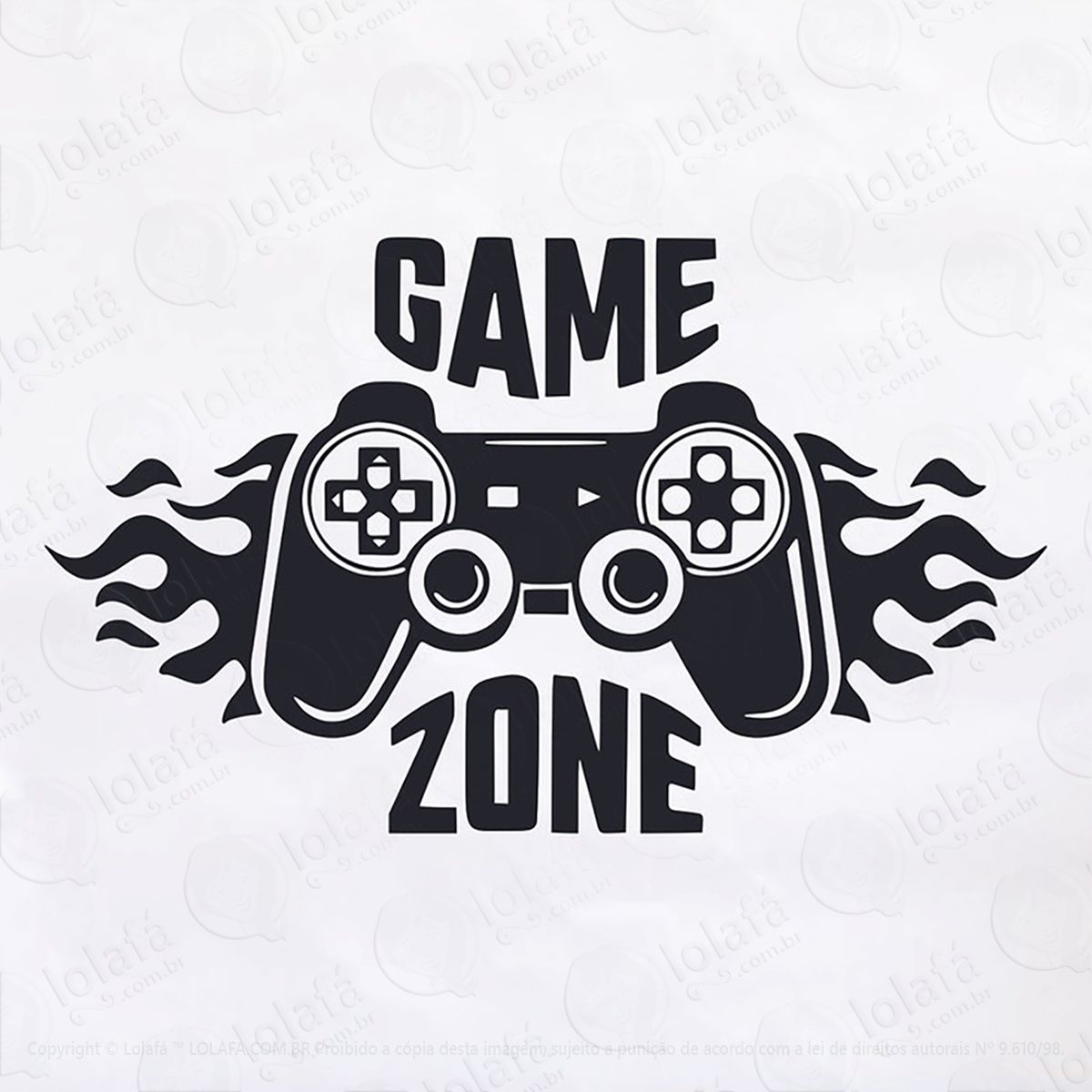 adesivo game zone gamer 58x98cm mod:202