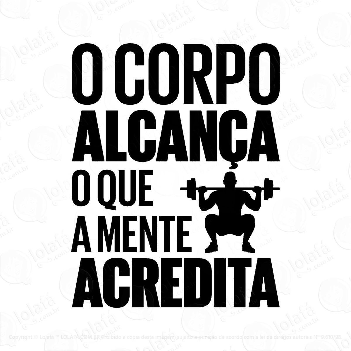 adesivo para academia decorativo de parede frase 02 mod:293