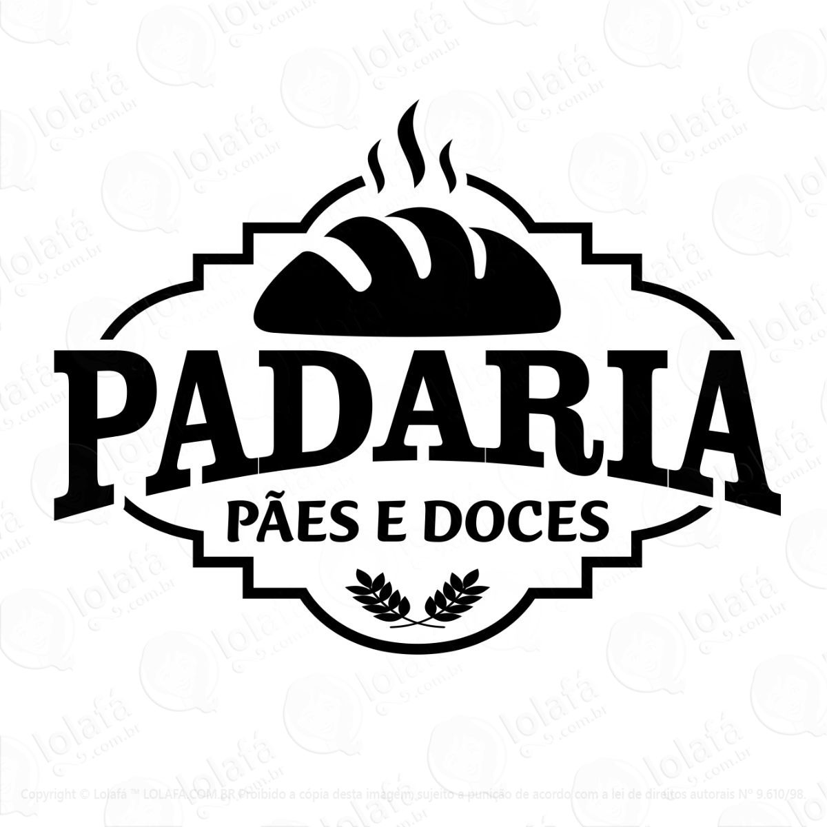 adesivo de parede para padaria logo mod:386