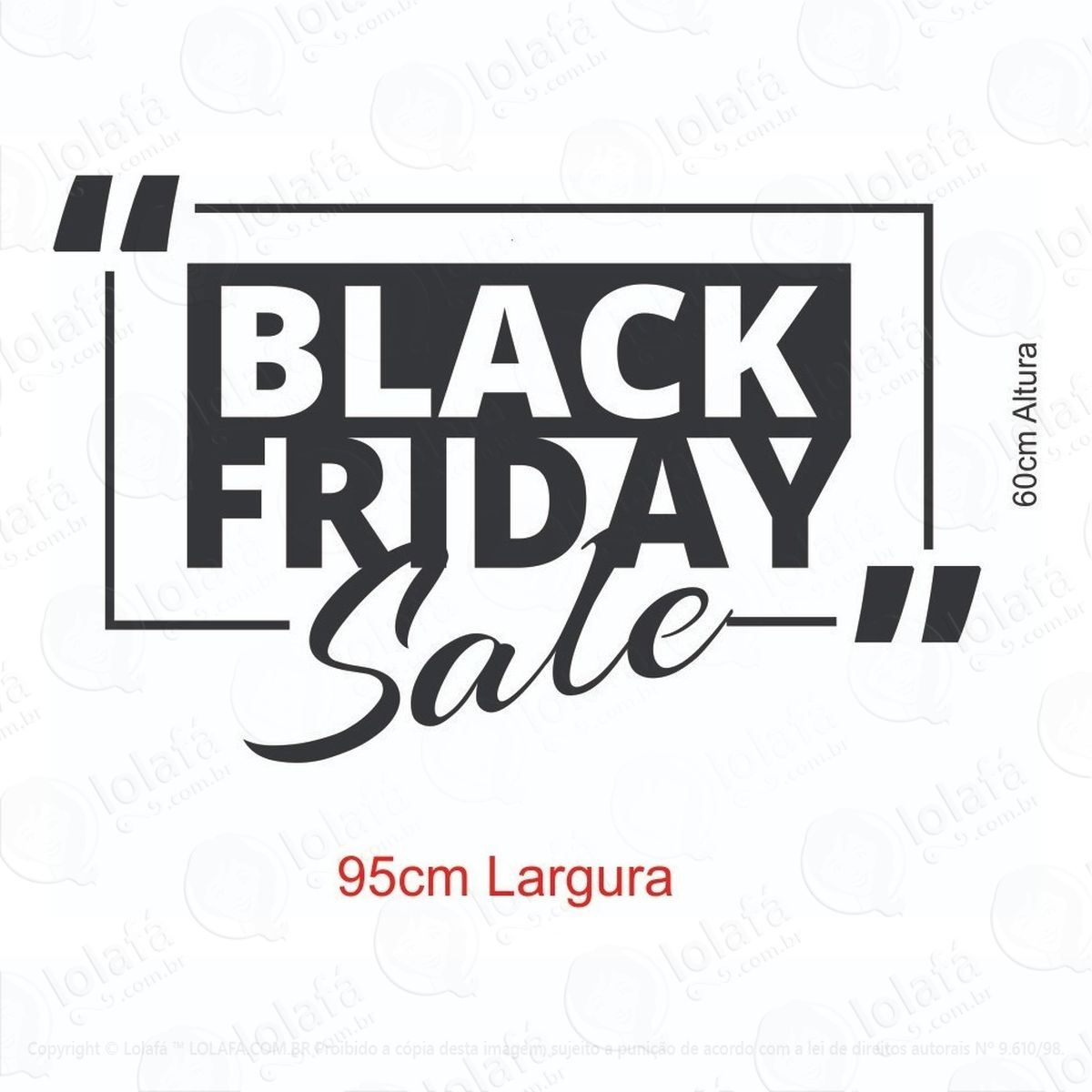 adesivo para loja black friday sale mod:482