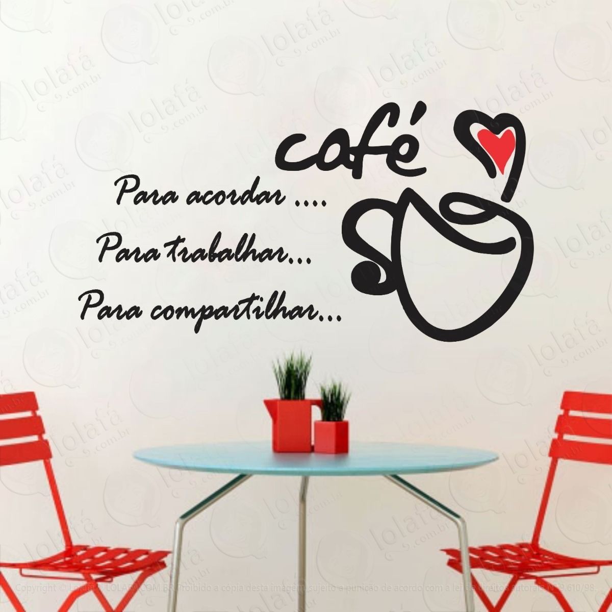 adesivo para parede decorativo cozinha cantinho do café mod:979