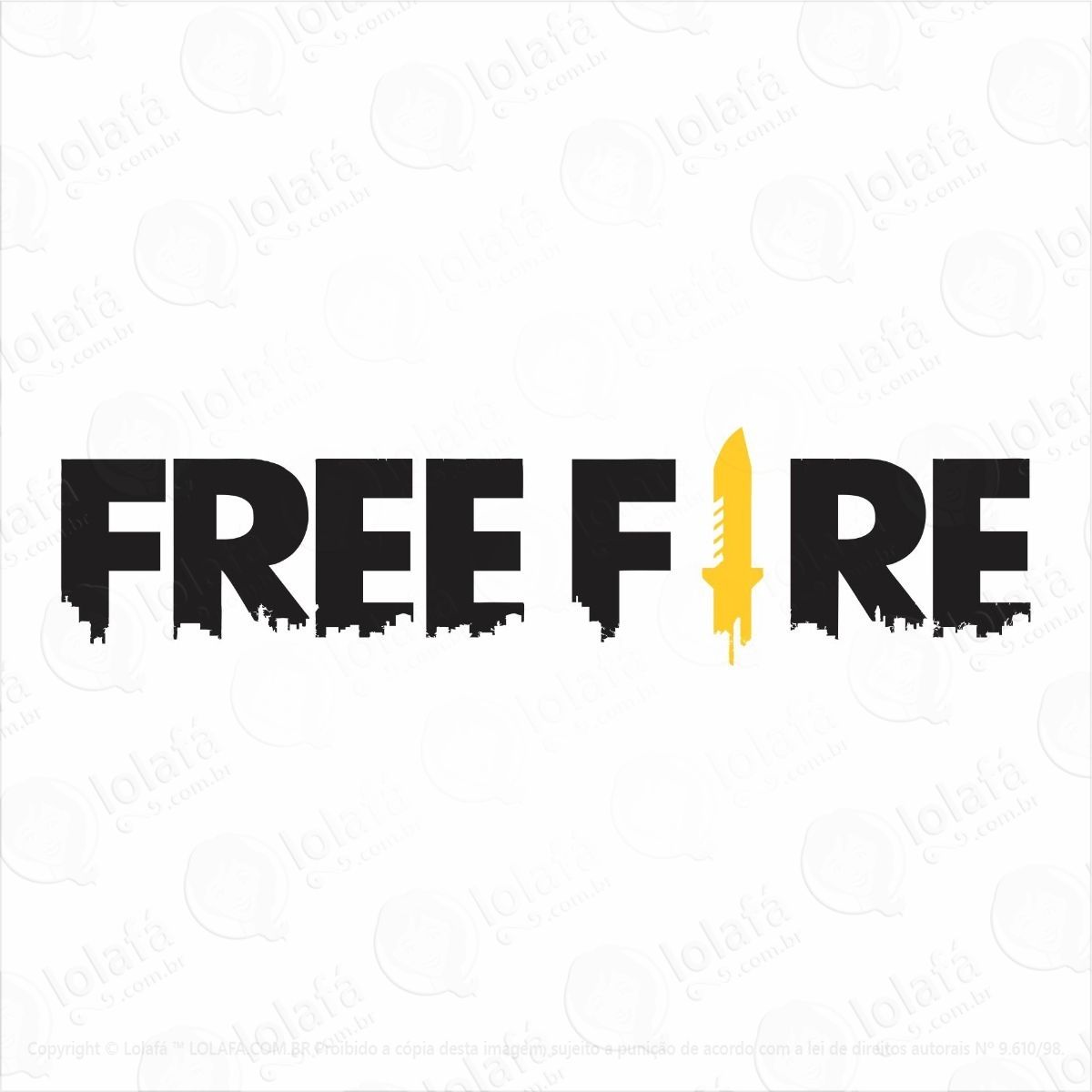 adesivos de pareder free fire quarto gamer barato 60x15 cm mod:1120